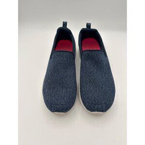 Skechers Womens Slip-On Walking Shoes Size 7 Navy Blue